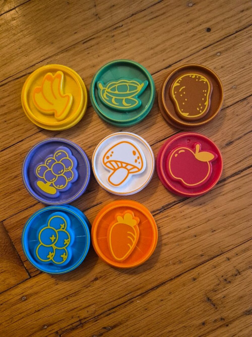 8 Vtech Chomp and Count Dino Replacement Part Toy Coins /Food